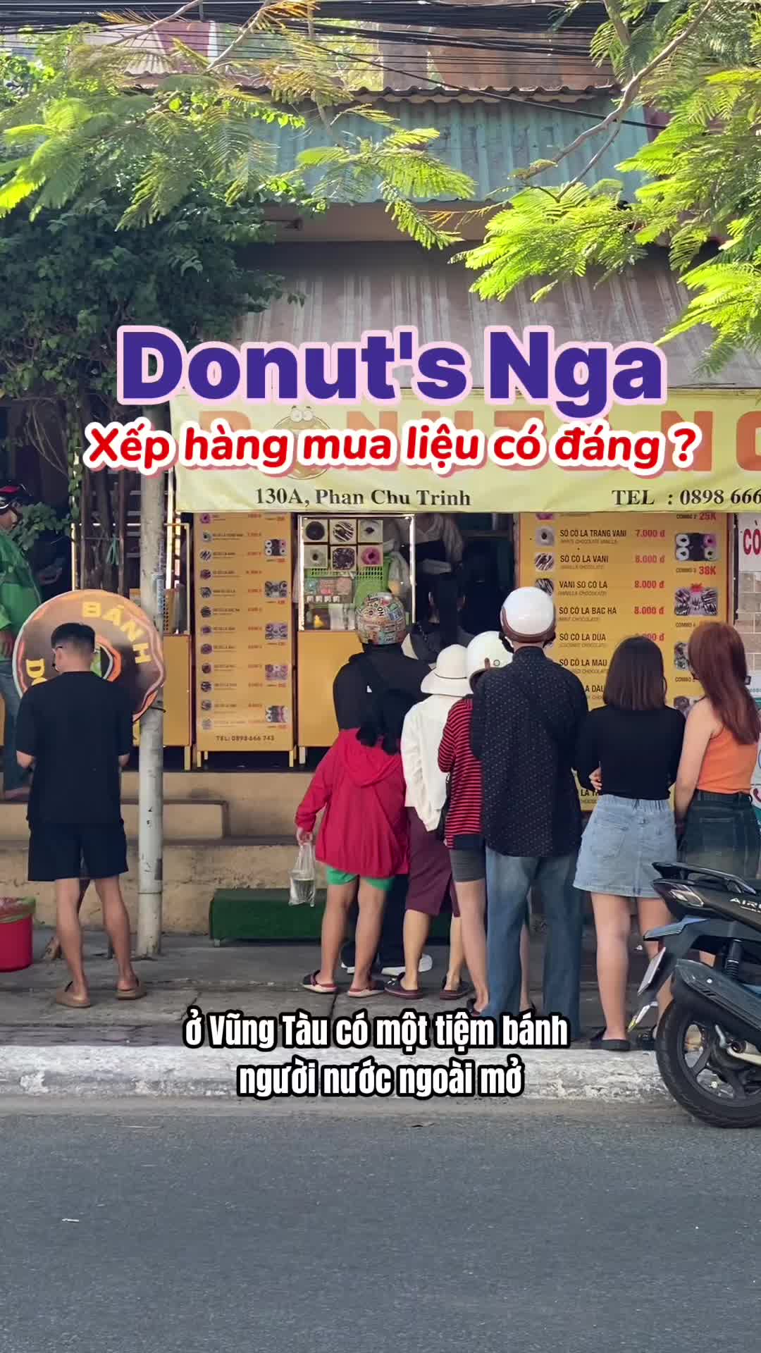 Ở Vũng T&agrave;u c&oacute; một tiệm b&aacute;nh người nước ngo&agrave;i mở m&agrave; người việt muốn ăn phải xếp h&agrave;ng  #1chutvungtau #anchoivungtau72 #anchoivungtau#checkinvungtau #vungtau #doiconheo #donutnga 