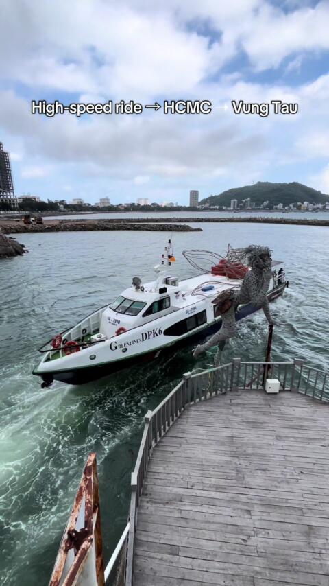 Taking the high-speed ferry from Ho Chi Minh City to Vung Tau 🚤🌊 Just 2 hours from city streets to beach retreats! Would you hop on this ride? Drop your answer in the comments ⬇️ and follow for more Vietnam travel tips, hidden gems, and adventures.