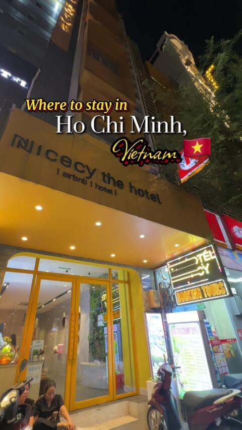 Where to stay in Ho Chi Minh Vietnam 🇻🇳 📍The Hotel Nicecy #travel #hotel #recommendations #vietnam #fyp 