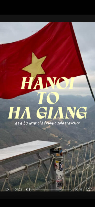 Come with me from Hanoi to Ha Giang 🏔️ Swapping city chaos for winding mountain roads, tiny villages and views that don&rsquo;t even look real. The start of the Ha Giang Loop and already questioning why I didn&rsquo;t do this sooner. ✨ #HaGiangLoop #VietnamTravel #SoloFemaleTravel #travelinyour30s #RoadKings 