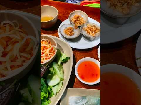 Authentic Vietnamese Cuisine in Hue's famous restaurant. #shorts #foodie #food #viralvideo