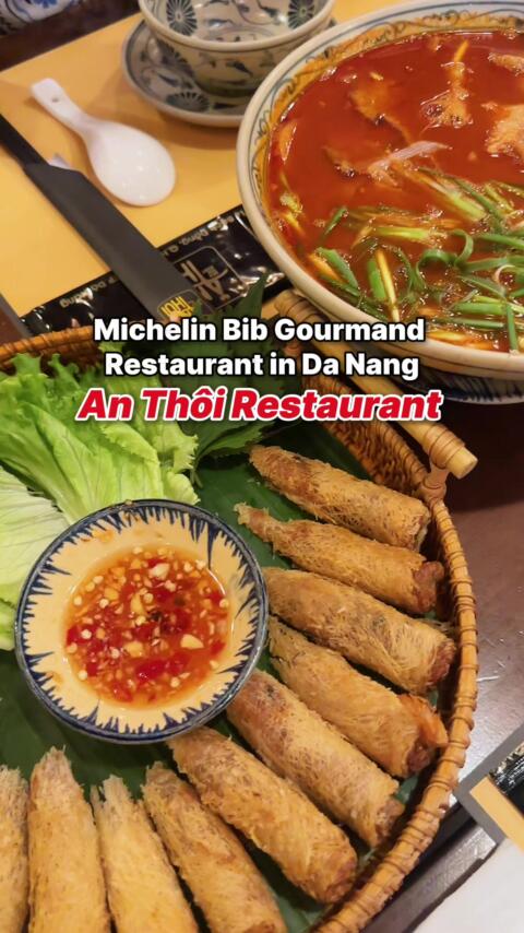 Michelin Bib Gourmand Resto in Da Nang 🇻🇳✨ Looking for a good place to eat in Da Nang? Try An Thoi Restaurant - a local favorite we discovered by accident! 📍114 Bach Dang Street, Hai Chau 1 Ward, Hai Chau District, Da Nang, 550000, Vietnam  #anthoirestaurant #wheretoeatdanang #danangvietnam #fyp #foryoupage 