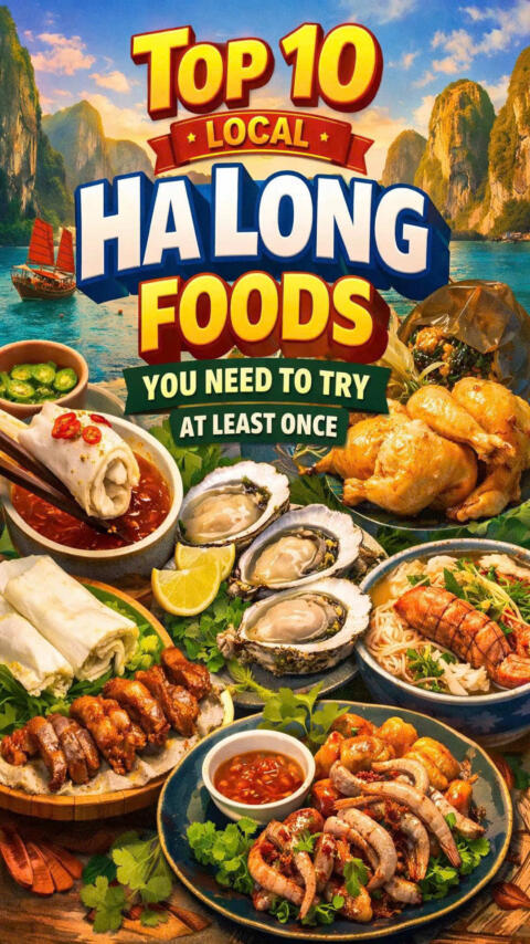 Top 10 Local Ha Long Foods You Can&rsquo;t Miss Think Ha Long is only about the bay? Think again! Here are 10 local Ha Long foods that every traveler must try at least once. #halongfood #vietnamtiktok #foodtok #vietnamtravel #localeats 