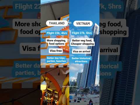 Thai vs Vietnam which is better, cheaper?Where to go.Cheap travel destinations couple #thai #vietnam