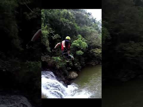 Water jump | Canyoning in Da Lat | Nhảy th&aacute;c Đatanla Đ&agrave; Lạt #canyoning #canyoningdalat