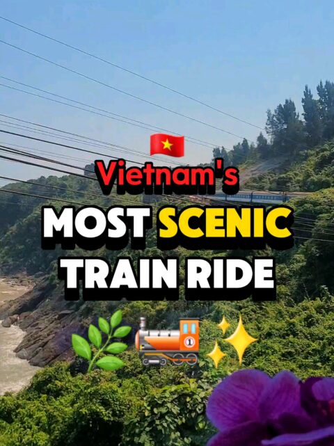 This might be the most underrated train ride in Asia 🚂🌿 Seriously&hellip; a private 4-bed cabin, jungle views, and coastline like this? 😮&zwj;💨✨ We took the Hanoi &rarr; Da Nang sleeper train (15hr) and the Hai Van Pass section? 👀 UNREAL 💡 Tip: If you want to catch the coastline views, sit on the left side heading south and wake up just before Da Nang! 🏖️ The scenic stretch is between Huế and Da Nang, and it&rsquo;s about 2.5-3 hours long. If you want the exact train we booked, message us and we&rsquo;ll send you all the details! 🚆💬 What do you think, does this deserve more hype? ✨🌿🚂 .  .  .  #VietnamTravel #VietnamTips #TravelVietnam #CouplesTravel #DaNang #TravelAsia #budgettravel 