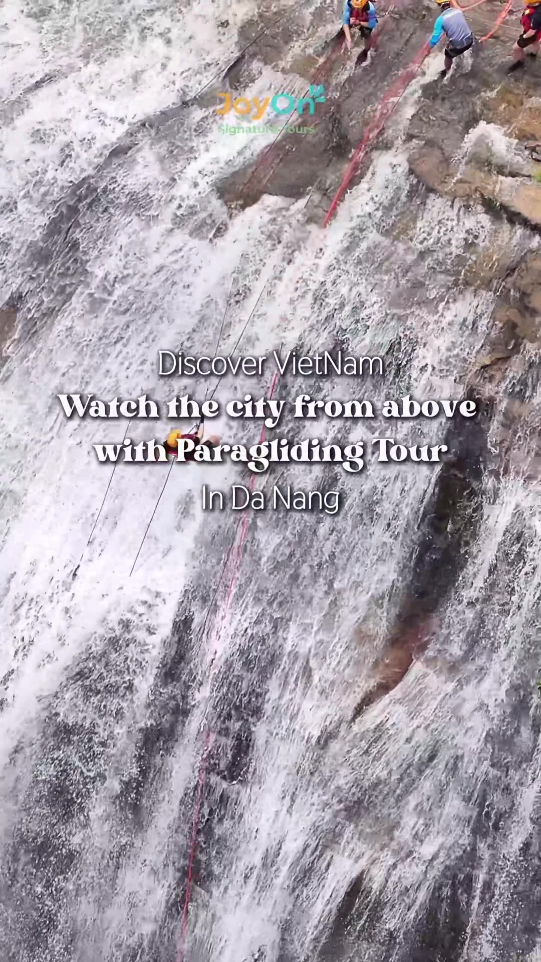 Canyoning in the heart of Da Lat&rsquo;s forest &ndash; facing fears, embracing freedom! #joyontours #explorevietnam #vietnamtravel #dalat #canyoningtours 