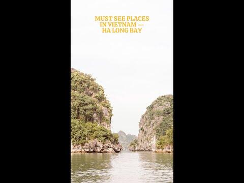 Must See Places in Vietnam (part 1) -- HA LONG BAY #shorts #halongbay #vietnam