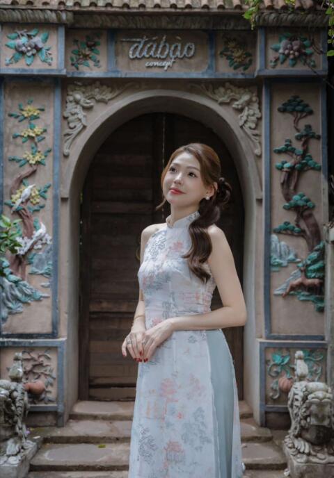 🇻🇳First time cobain experience photoshoot di Vietnam Palau Ao Dai #vietnam #hochiminh #aodai #photoshoot #makeup 