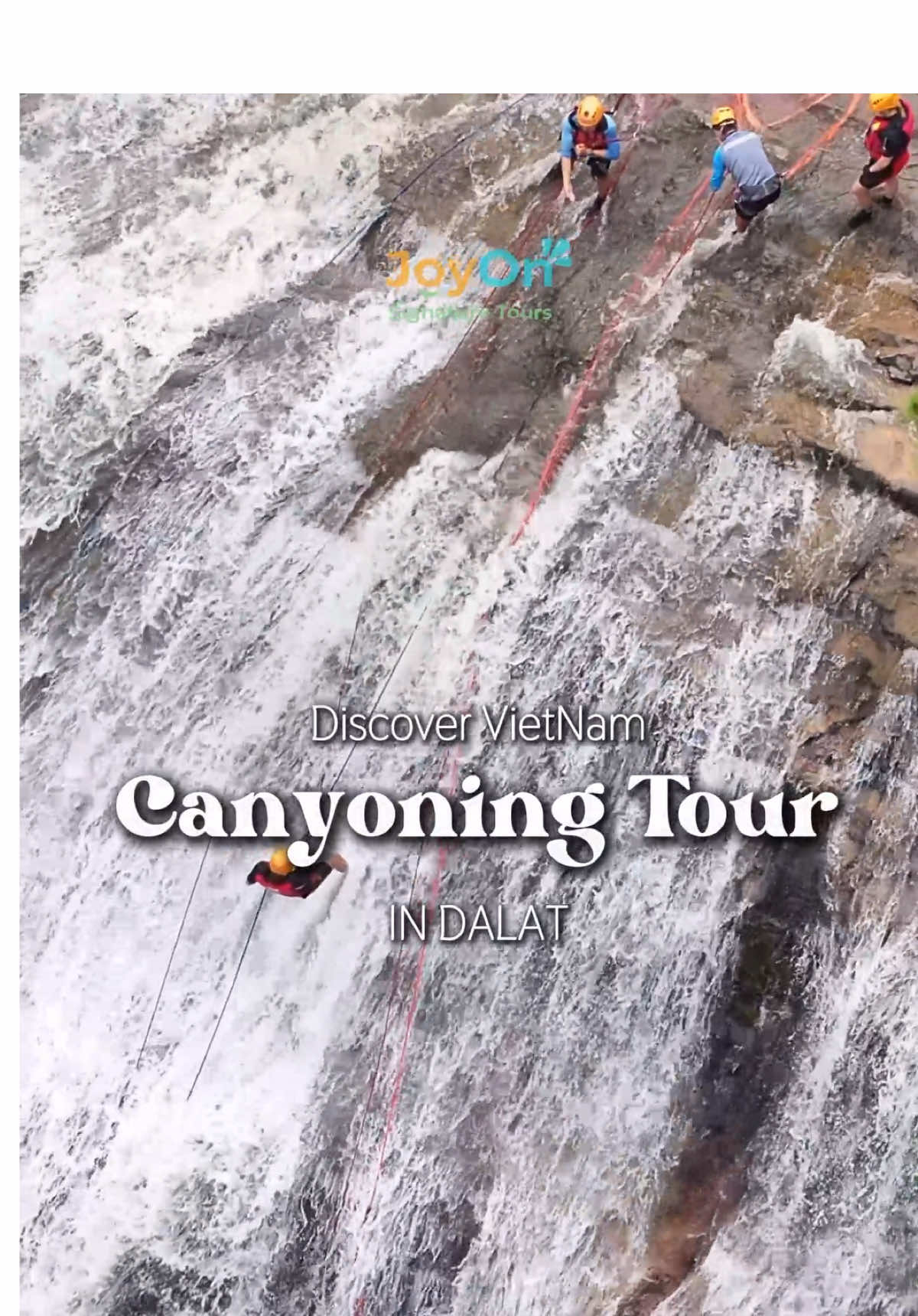 You don&rsquo;t need to be a pro, just be bold! #joyon #joyontours #dalat #explorevietnam #canyoningtours 