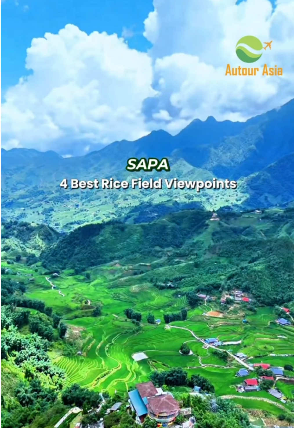 4 meilleurs points de vue sur les rizi&egrave;res &agrave; Sapa 🌾 De septembre &agrave; octobre, les rizi&egrave;res du nord du Vietnam se parent d&rsquo;un manteau dor&eacute; &eacute;clatant. Ne manquez pas ces 4 lieux incontournables si vous pr&eacute;voyez de visiter Sapa, Vietnam ! #autourasia #voyagevietnam #sapavietnam #agencefrancophonevietnam 