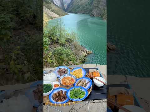 Camping chill ở s&ocirc;ng Nho Quế - H&agrave; Giang | Yến Vi Vu | #shorts