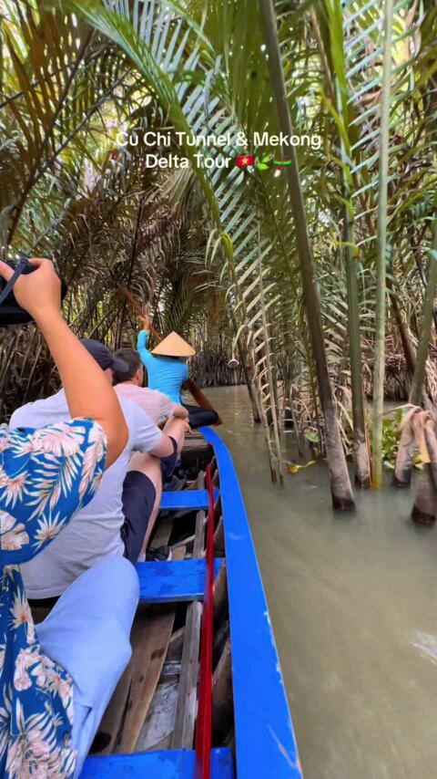 📍Cu Chi Tunnels & Delta Tour  Long ride, deep stories. 4 - 6 hours of travel, 100% worth the history lesson. ✨🇻🇳  #fyp #cuchitunnels #mekongdelta #viral #foryou 