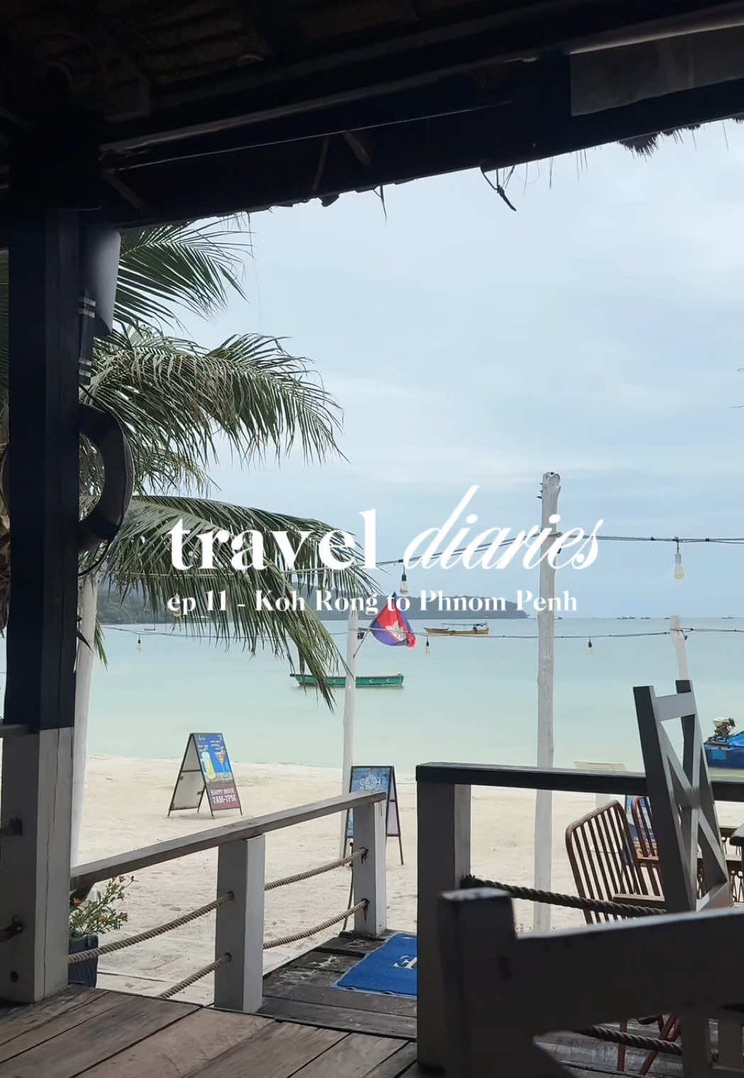 Travel from Koh Rong to Phnom Penh with me 🚤🚌 We book the speedboat with GTV Speeboats and the bus with Giant Ibis and everything went absolutely fine! ✨ #backpacking #cambodia #southeastasia #backpackingtips #traveltiktok 