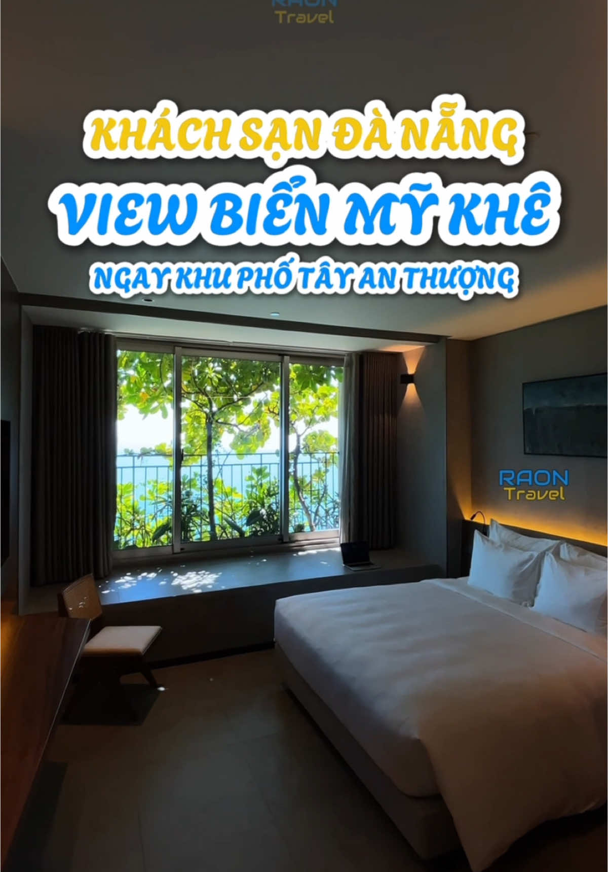 Một chiếc kh&aacute;ch sạn ngay khu phố T&acirc;y An Thượng c&ugrave;ng view biển Mỹ Kh&ecirc; xanh m&aacute;t, ti&ecirc;u chuẩn 5 sao sang xịn mịn lu&ocirc;n sẵn s&agrave;ng ch&agrave;o đ&oacute;n bạn khi đến Đ&agrave; Nẵng nha 😘 #raondanang #khachsandanang #hoteldanang 