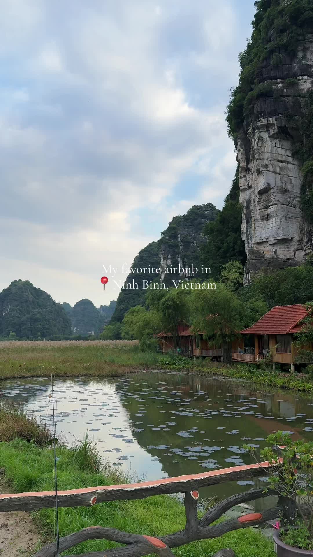 One of my favorites in Vietnam.  📍Lotus Field Homestay p.s. ask for house number 7, it&rsquo;s the very last house and you can get the best views 🌄 #fyp #vietnam #travel #vietnamtravel #traveltips #ninhbinh #nature 