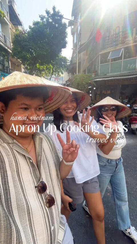 Capping off the Vietnam series with one of the highlights from our trip which was the Apron Up Cooking Class we booked via @Klook Philippines !👩&zwj;🍳 We really learned a lot not just about cooking, but the overall history and culture surrounding the food in Vietnam. 🇻🇳 I highly recommend!! 🩷 #fyp #fypシ゚ #vietnam #hanoi #sapa #apronupcookingclass #cookingclass #travelvlog #minivlog #foodvlog #klookph 