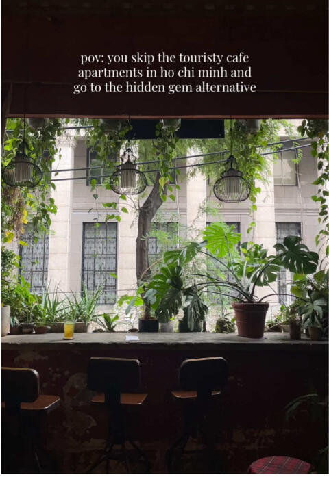 location reveal at the end 📍☕️ this rustic, moody alternative to the busy, touristy cafe apartments is the perfect spot to try vietnamese coffee, take aesthetic photos, and cafe hop. definitely one of the best things to do in ho chi minh city #hochiminhcity #hcmc #vietnamthingstodo #travelvietnam #vietnamtravel 