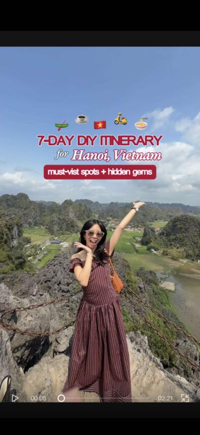 Replying to @jookie sharing my 7-day itinerary in hanoi, vietnam! explored both famous tourist spots and some hidden gems 🇻🇳✨  i&rsquo;ll post detailed vlogs too of my other experiences so watch out for that ❤️ @Fly AirAsia @Vietnam Tourism  #hanoi #vietnamtravel #traveltiktok #AirAsiaTravellerSquad #solotravel 