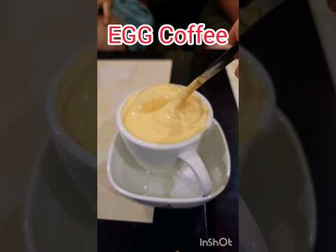 Delicious Egg Coffee in Hanoi, Vietnam 🇻🇳 #food #yummy